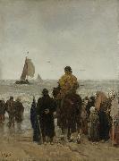 Jacob Maris Arrival of the Boats oil